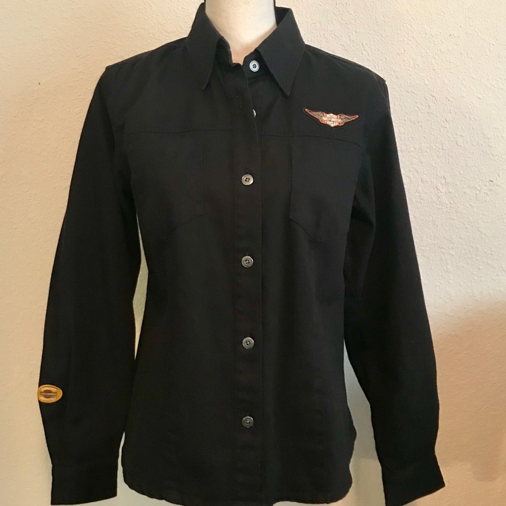 Harley-Davidson embroidered jacket/blouse - EUC
